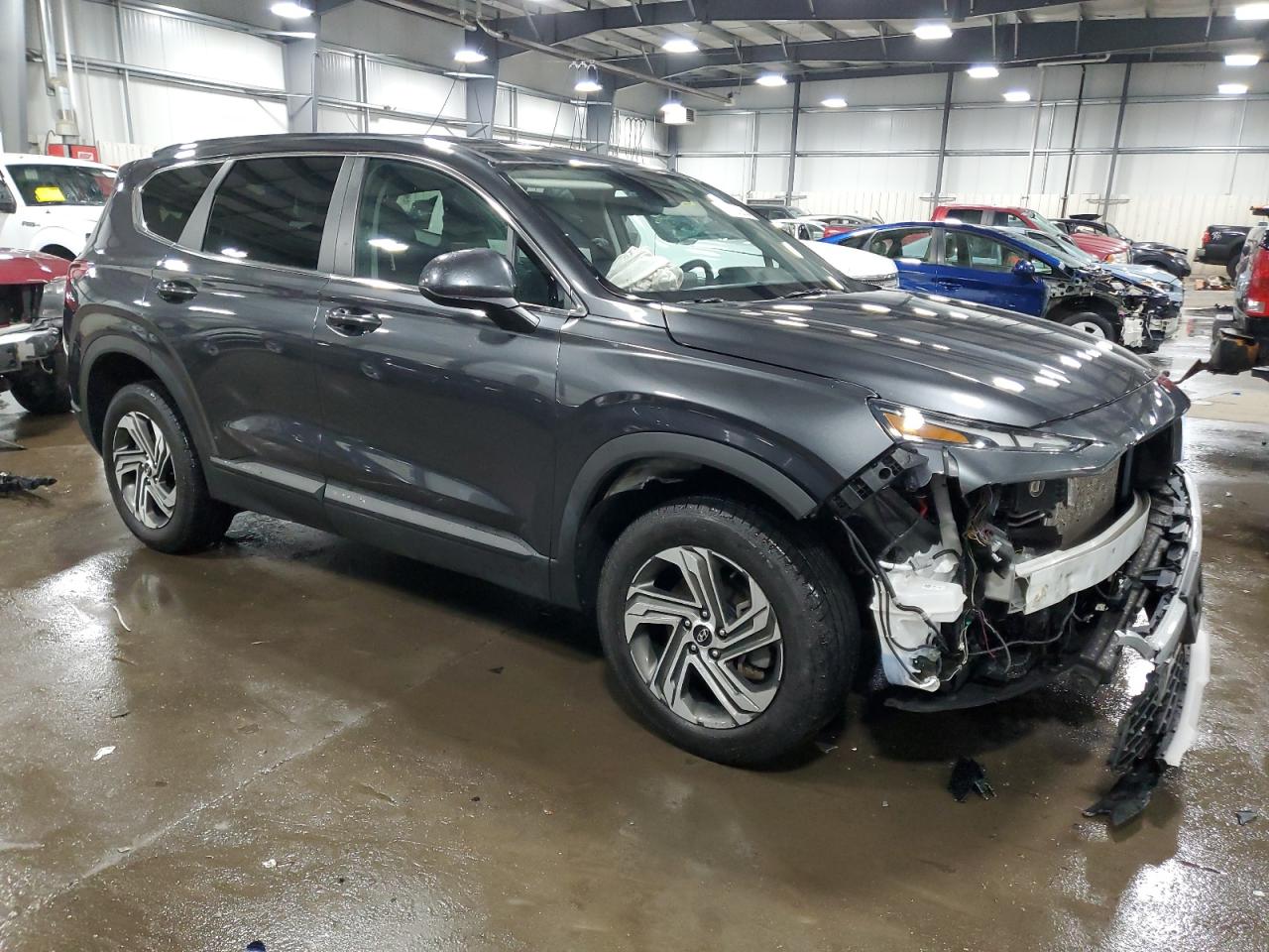 2022 Hyundai Santa Fe VIN 5NMS1DAJ9NH429164 Copart auction photo, front end damage thumbnail 4