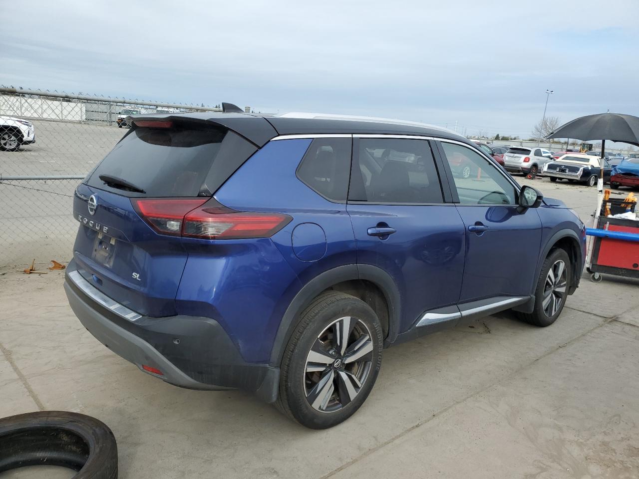 2021 Nissan Rogue VIN JN8AT3CA7MW025678 Copart auction photo, front end damage thumbnail 3
