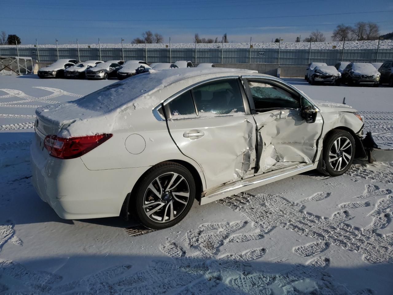 2017 Subaru Legacy VIN 4S3BNAR68H3024600 Copart auction photo, side / front end damage thumbnail 3