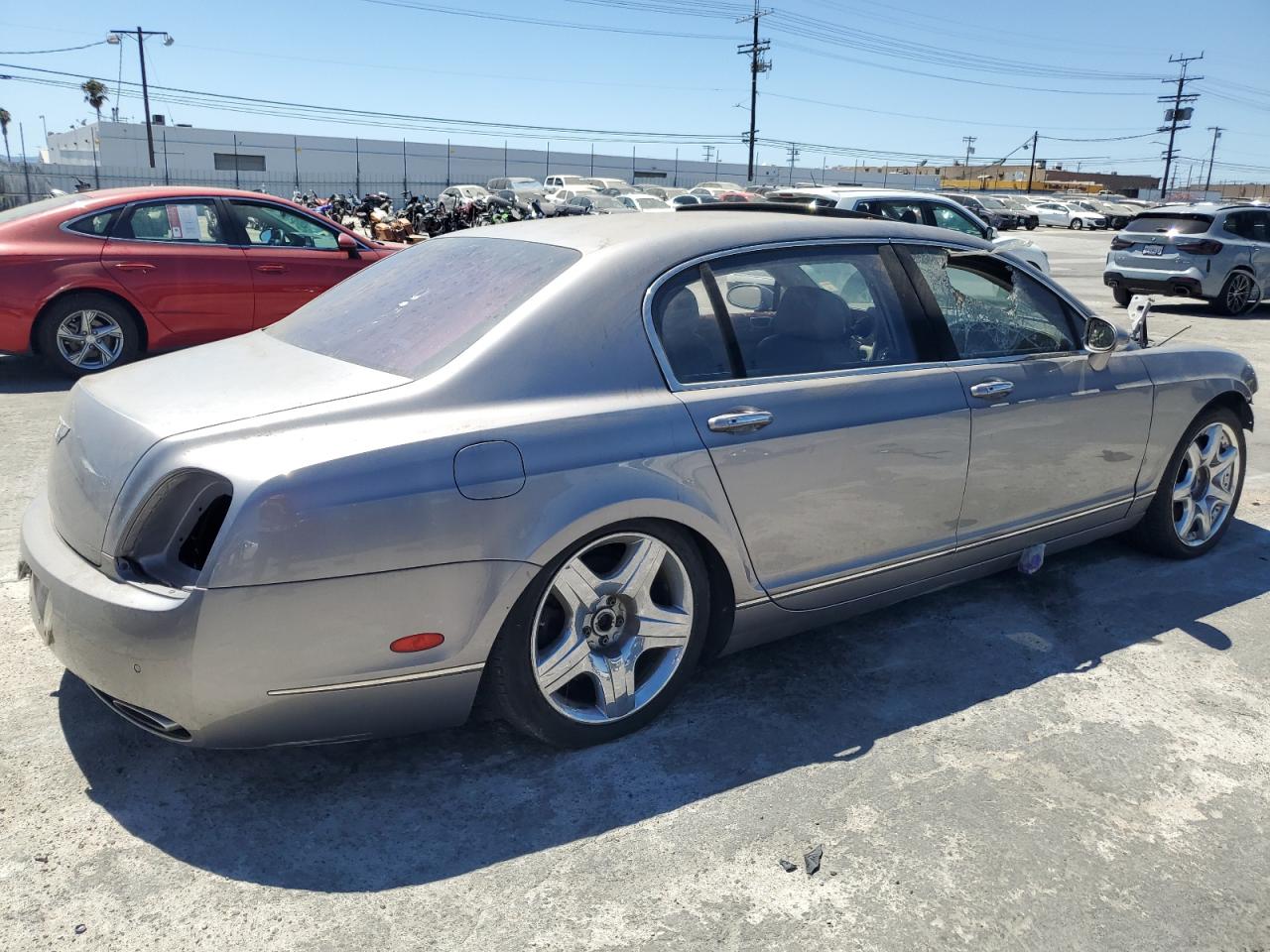 2007 Bentley Continental VIN SCBBR93W77C040445 Copart auction photo, all over damage thumbnail 3