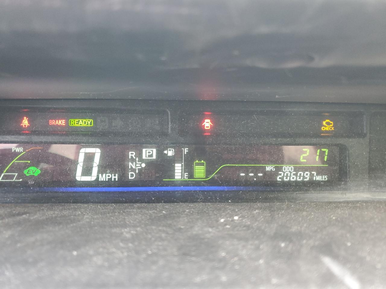 2014 Toyota Prius VIN JTDZN3EU6EJ015187 Copart auction photo, rear end / hail damage thumbnail 9