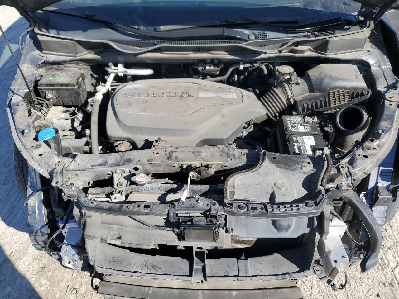 2018 Honda Odyssey VIN 5FNRL6H95JB016069 Copart auction photo, front end / side damage thumbnail 12