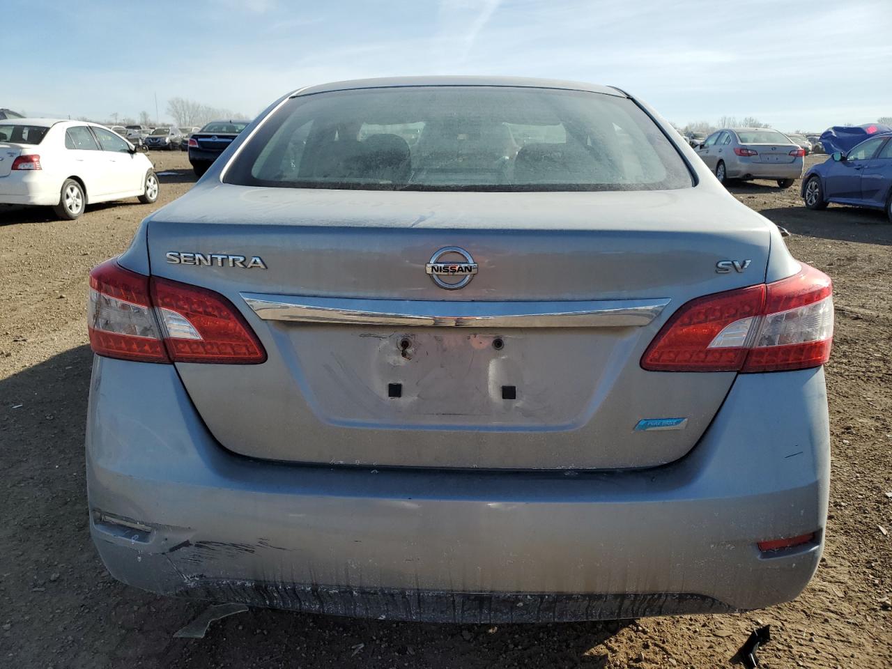 2014 Nissan Sentra VIN 3N1AB7AP4EY255060 Copart auction photo, front end / side damage thumbnail 6