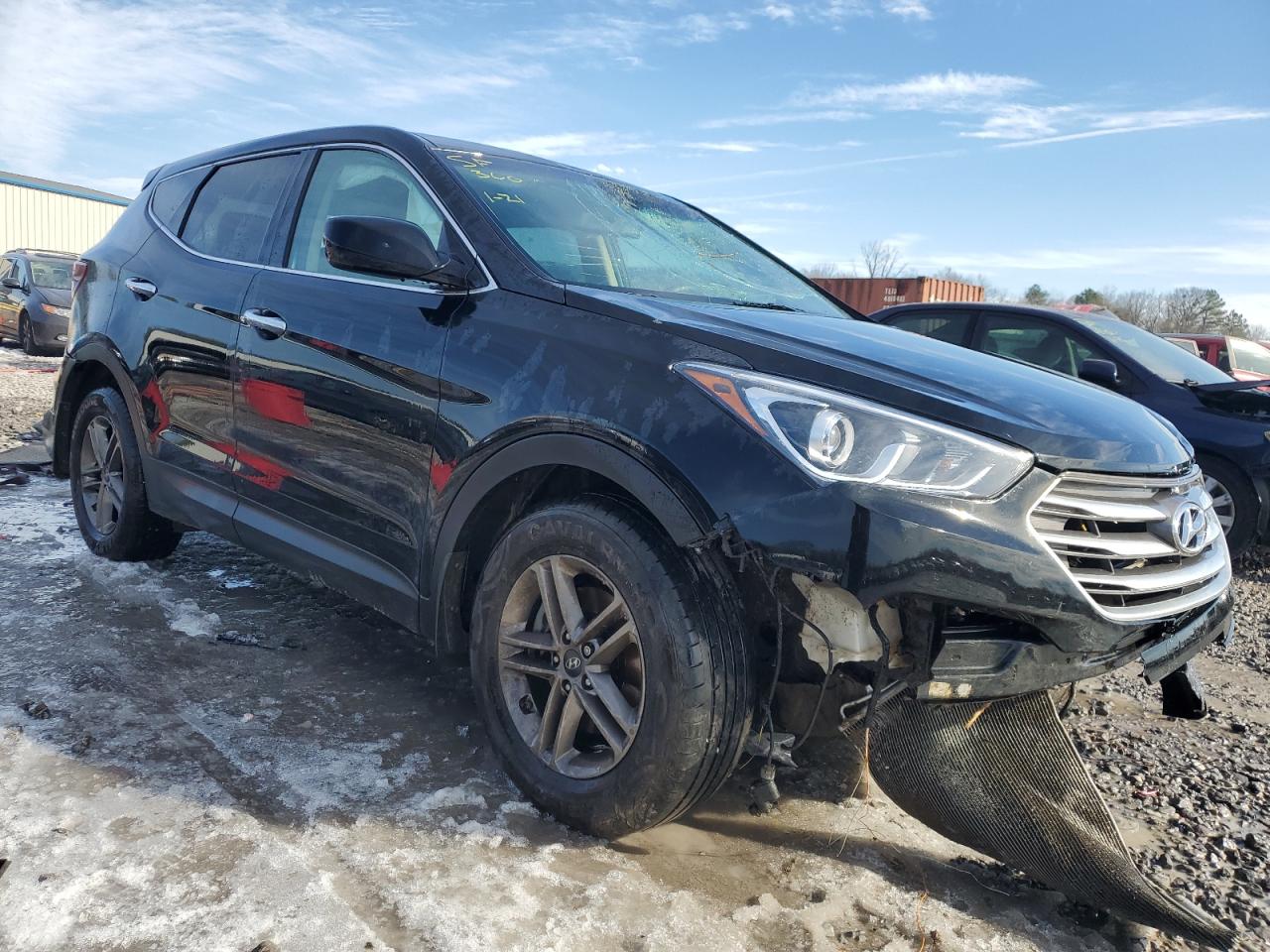 2018 Hyundai Santa Fe VIN 5NMZT3LB8JH087533 Copart auction photo, rollover / top/roof damage thumbnail 4