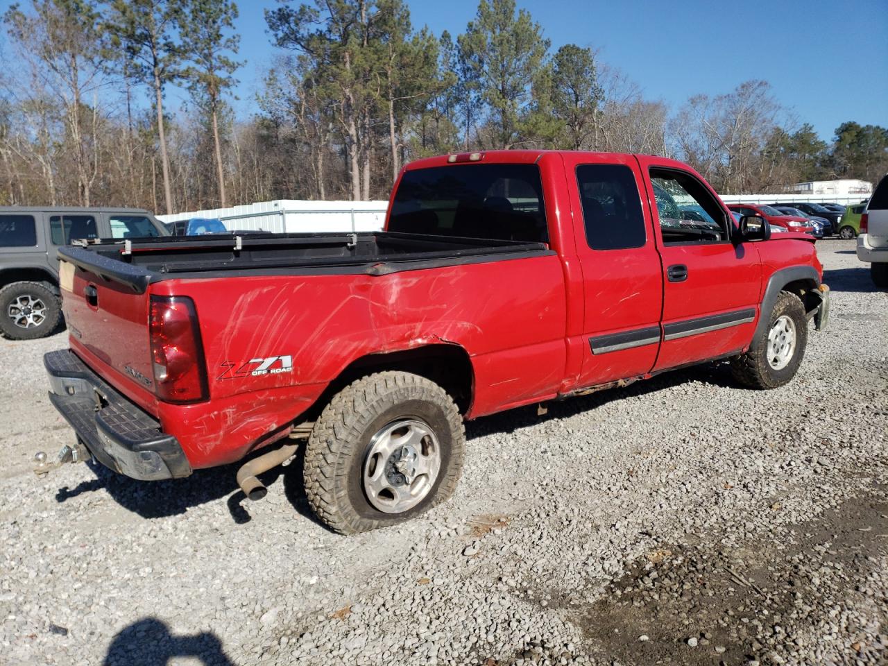 2004 Chevrolet Silverado VIN 1GCEK19T24E371933 Copart auction photo, all over damage thumbnail 3