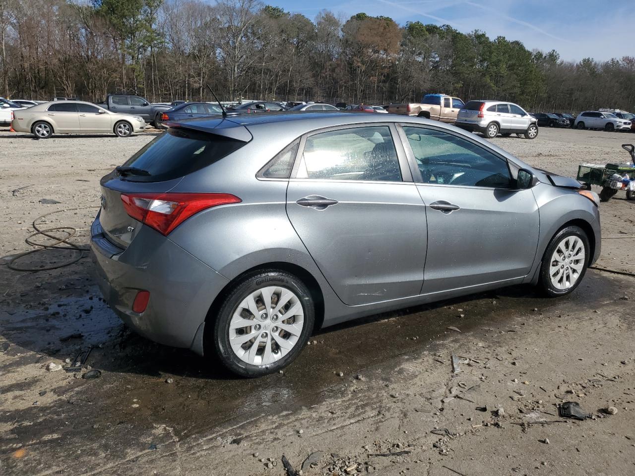 2017 Hyundai Elantra VIN KMHD35LH3HU354229 Copart auction photo, front end / side damage thumbnail 3