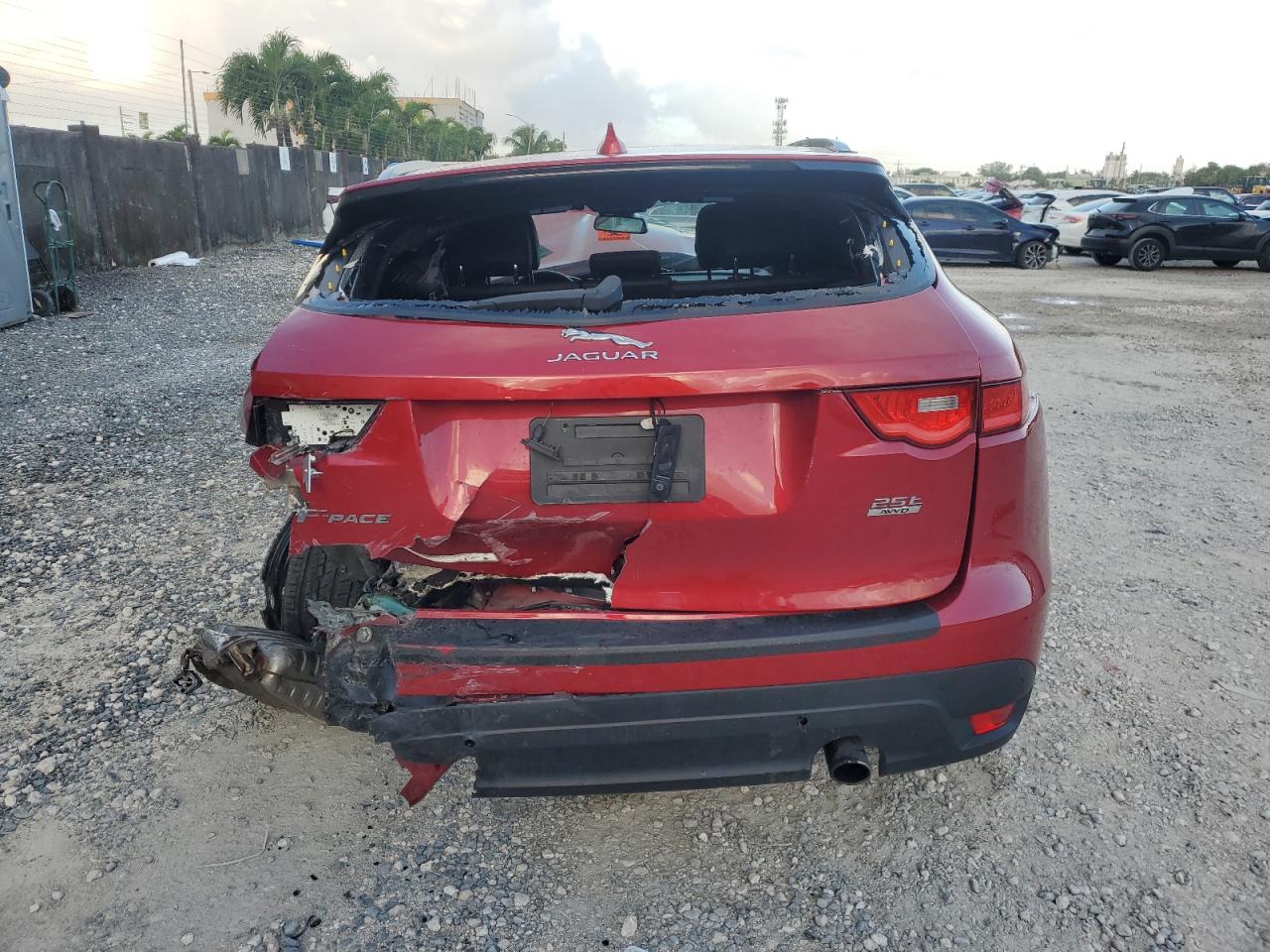 2018 Jaguar F-Pace VIN SADCJ2FX8JA282723 Copart auction photo, all over damage thumbnail 6