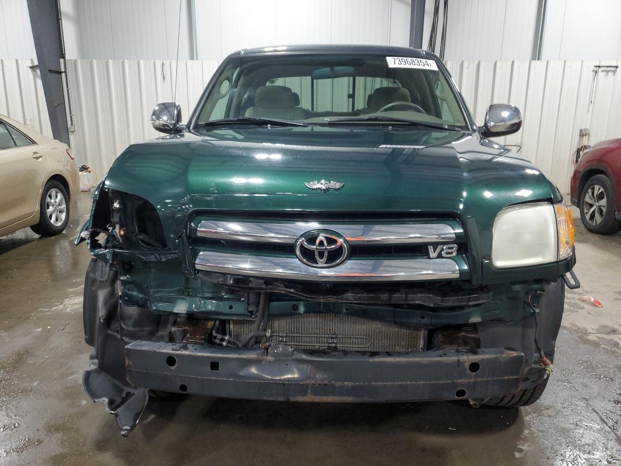 2004 Toyota Tundra VIN 5TBBT44174S450699 Copart auction photo, front end damage thumbnail 5