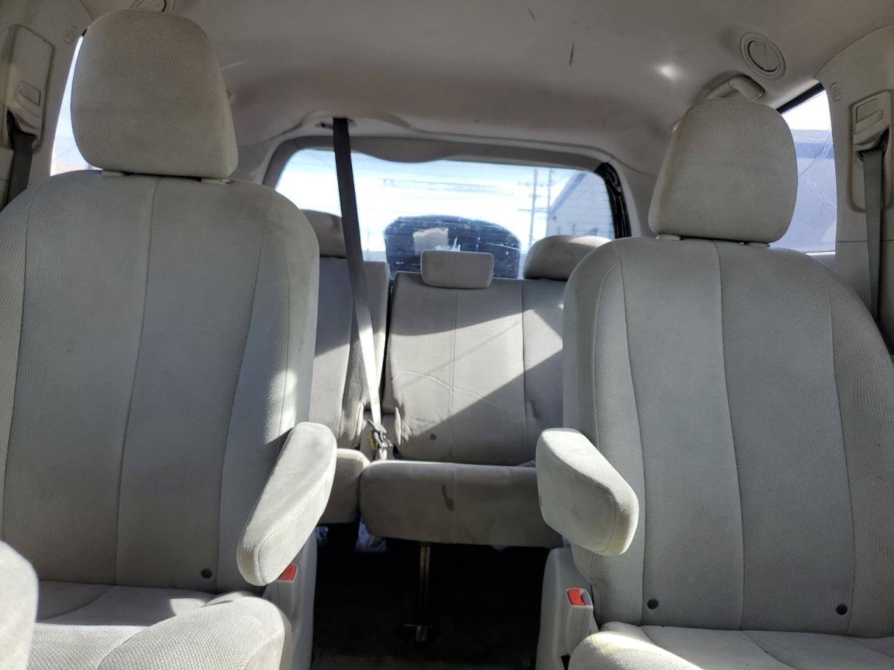 2013 Toyota Sienna VIN 5TDZK3DCXDS300476 Copart auction photo, rear end / side damage thumbnail 10