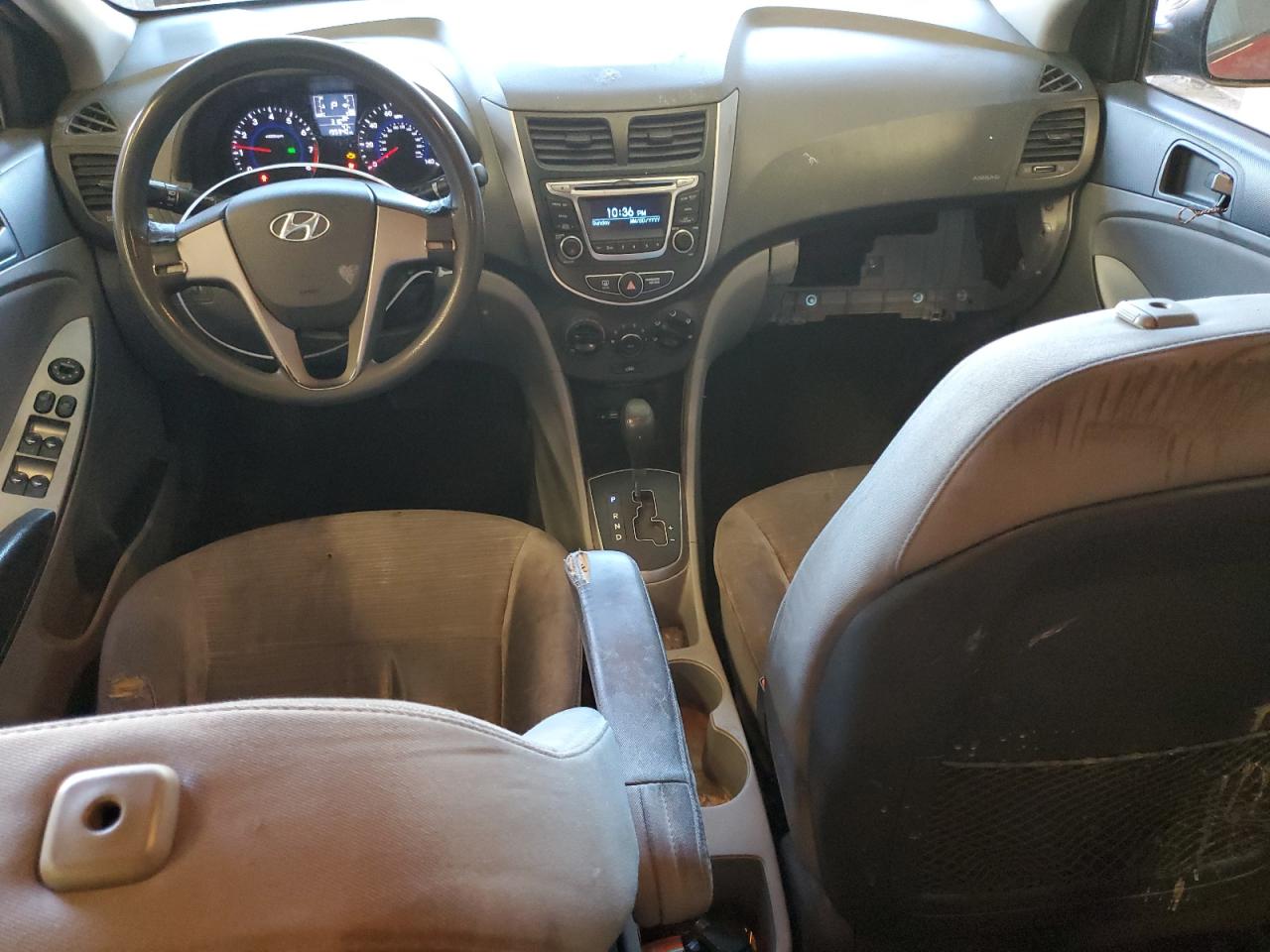2016 Hyundai Accent VIN KMHCT4AE9GU027198 Copart auction photo, rear end damage thumbnail 8