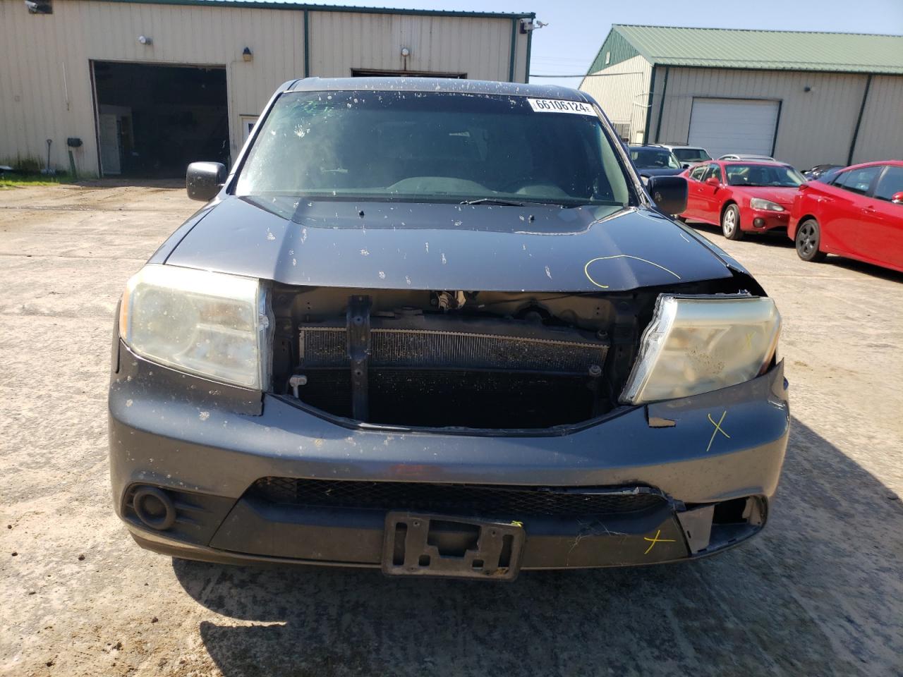 2013 Honda Pilot VIN 5FNYF4H20DB037040 Copart auction photo, front end damage thumbnail 5