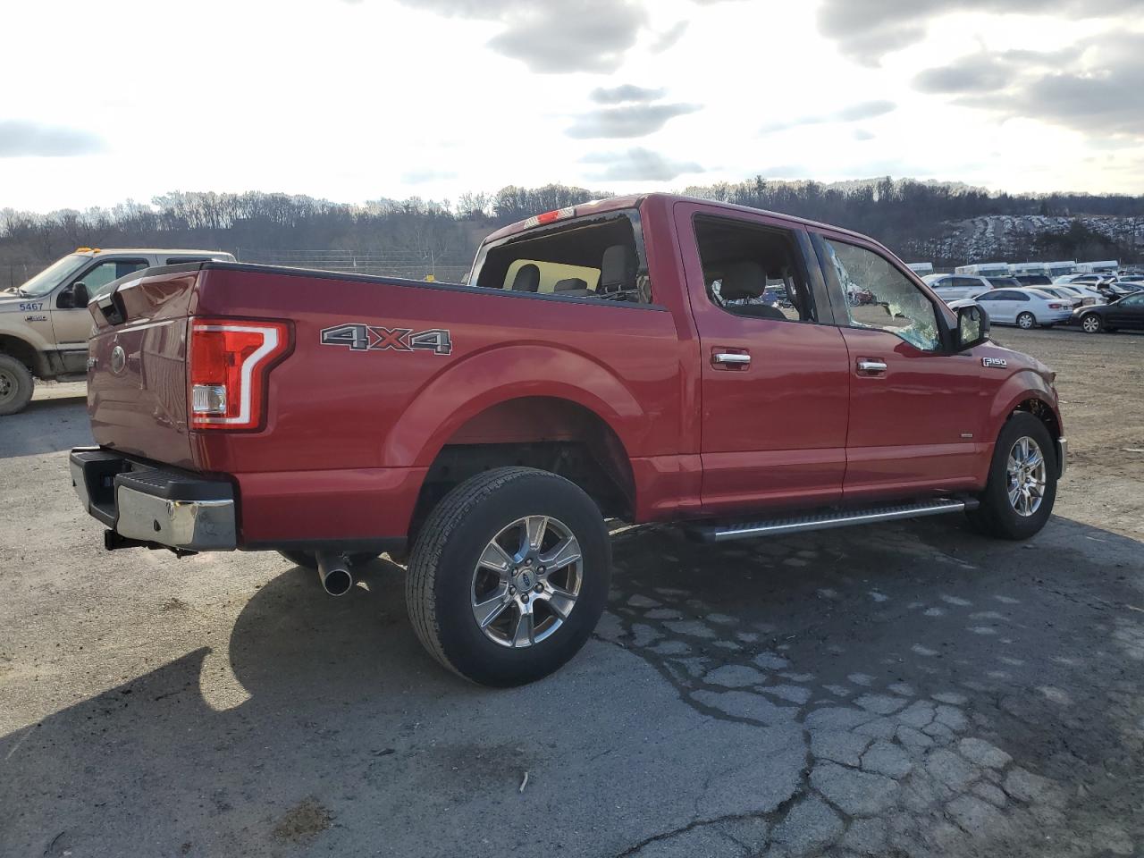 2016 Ford F-150 VIN 1FTEW1EG3GKF76938 Copart auction photo, burn damage thumbnail 3