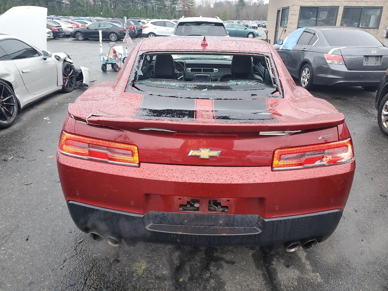 2015 Chevrolet Camaro VIN 2G1FF1E35F9164482 Copart auction photo, top/roof / minor dent/scratches damage thumbnail 6