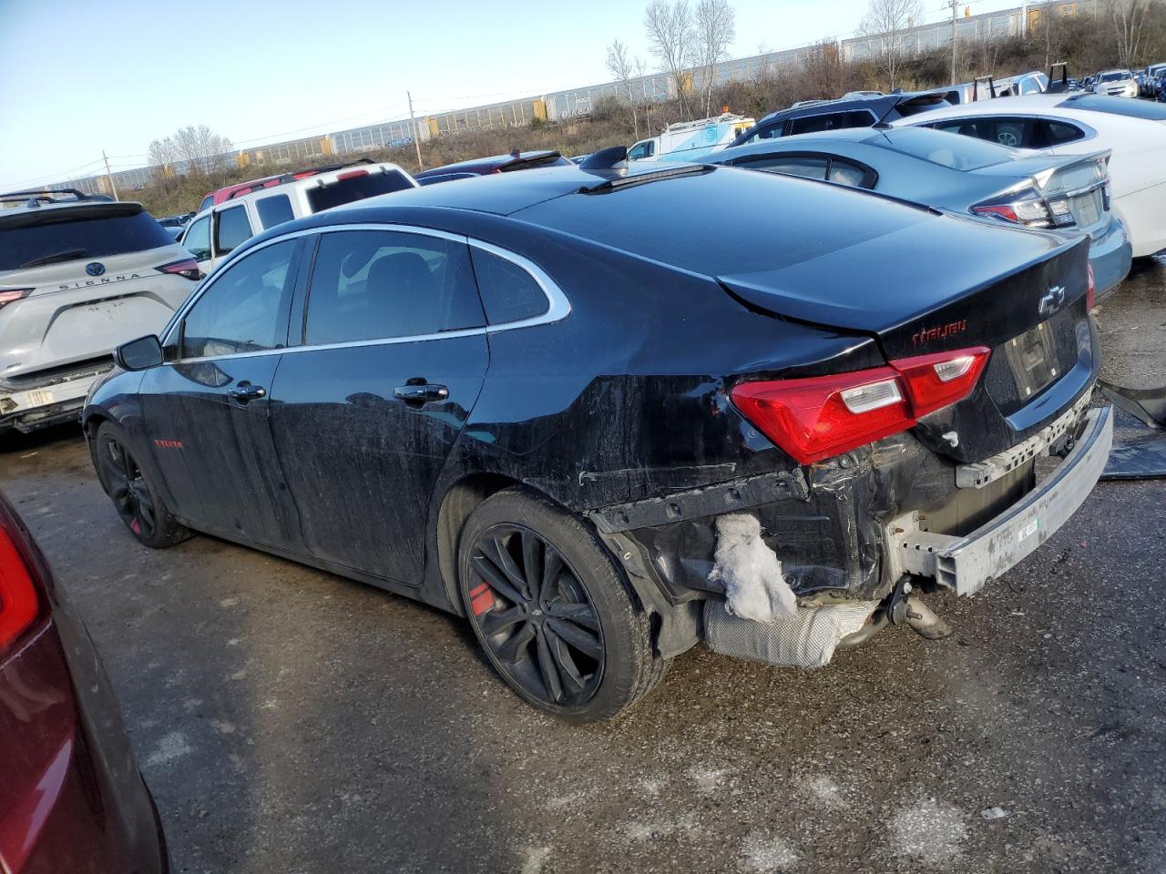 2018 Chevrolet Malibu VIN 1G1ZD5ST2JF165264 Copart auction photo, front end / rear end damage thumbnail 2