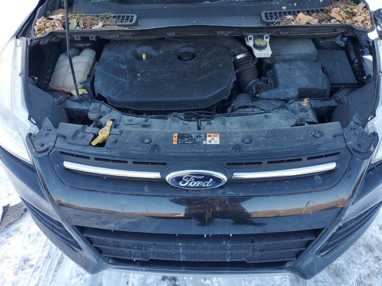 2015 Ford Escape VIN 1FMCU9G91FUA83851 Copart auction photo, front end / side damage thumbnail 13