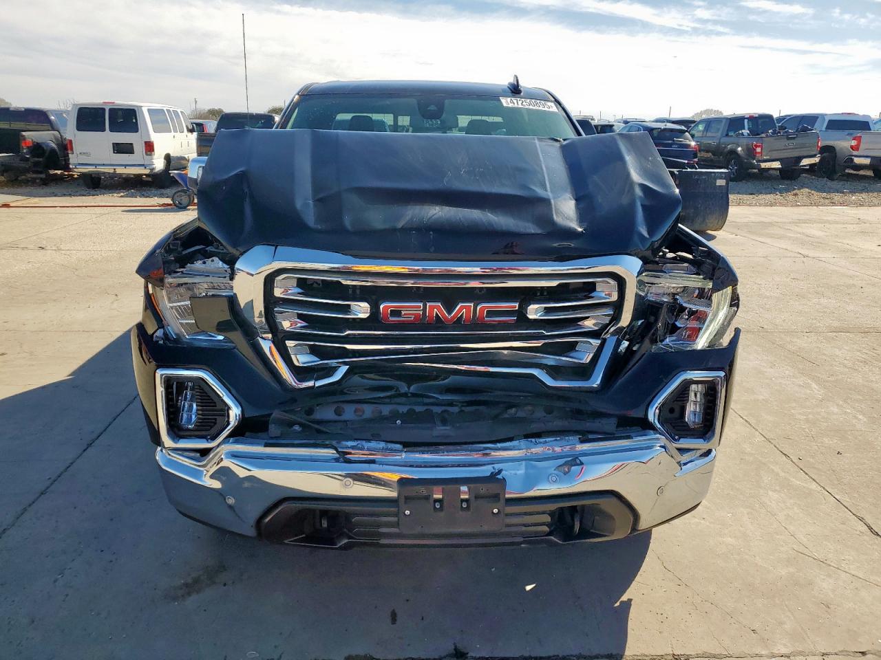 2022 GMC Sierra VIN 3GTP8DED4NG212624 Copart auction photo, front end damage thumbnail 5