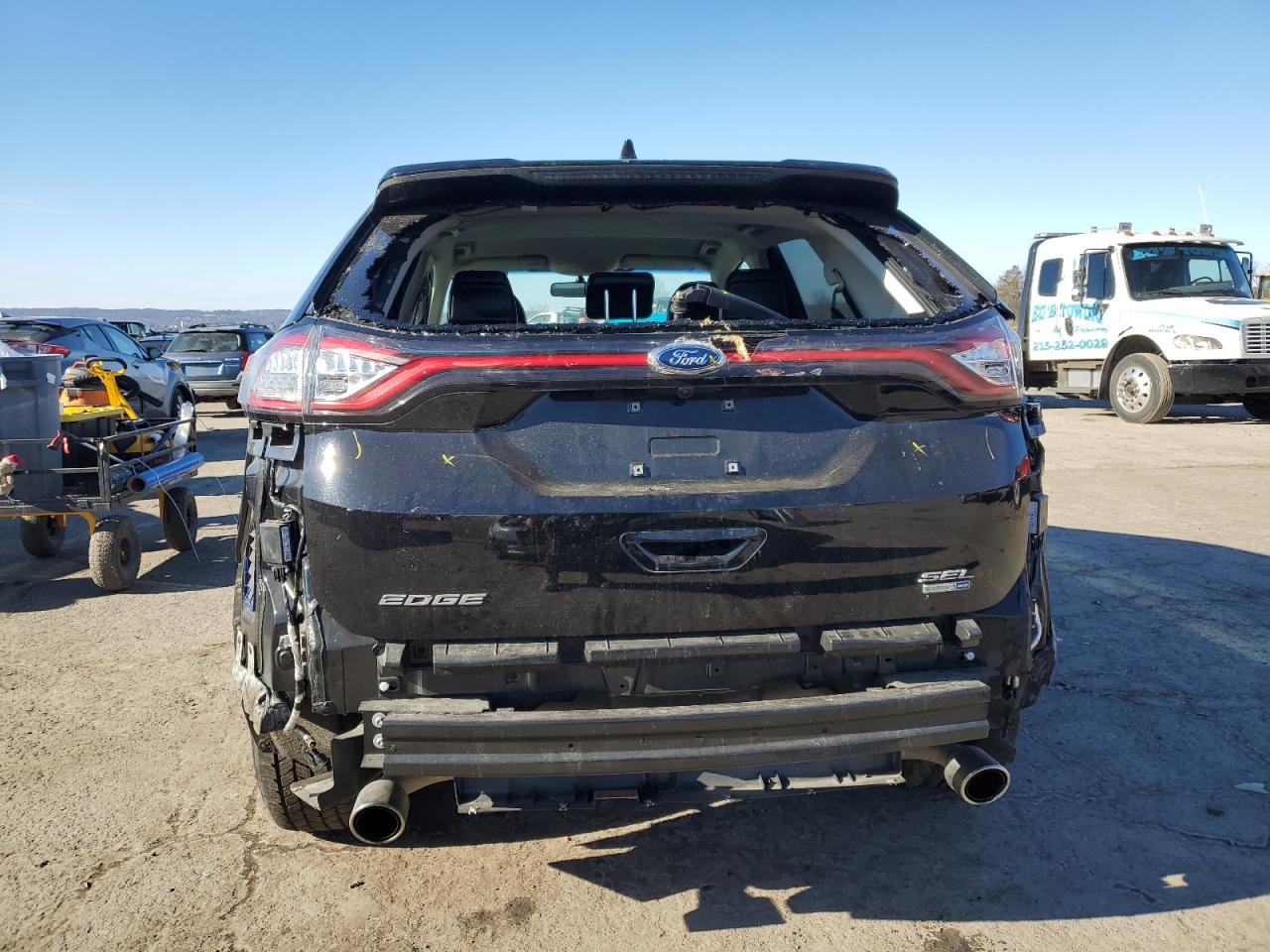 2017 Ford Edge VIN 2FMPK4J97HBC58048 Copart auction photo, front end / rear end damage thumbnail 6