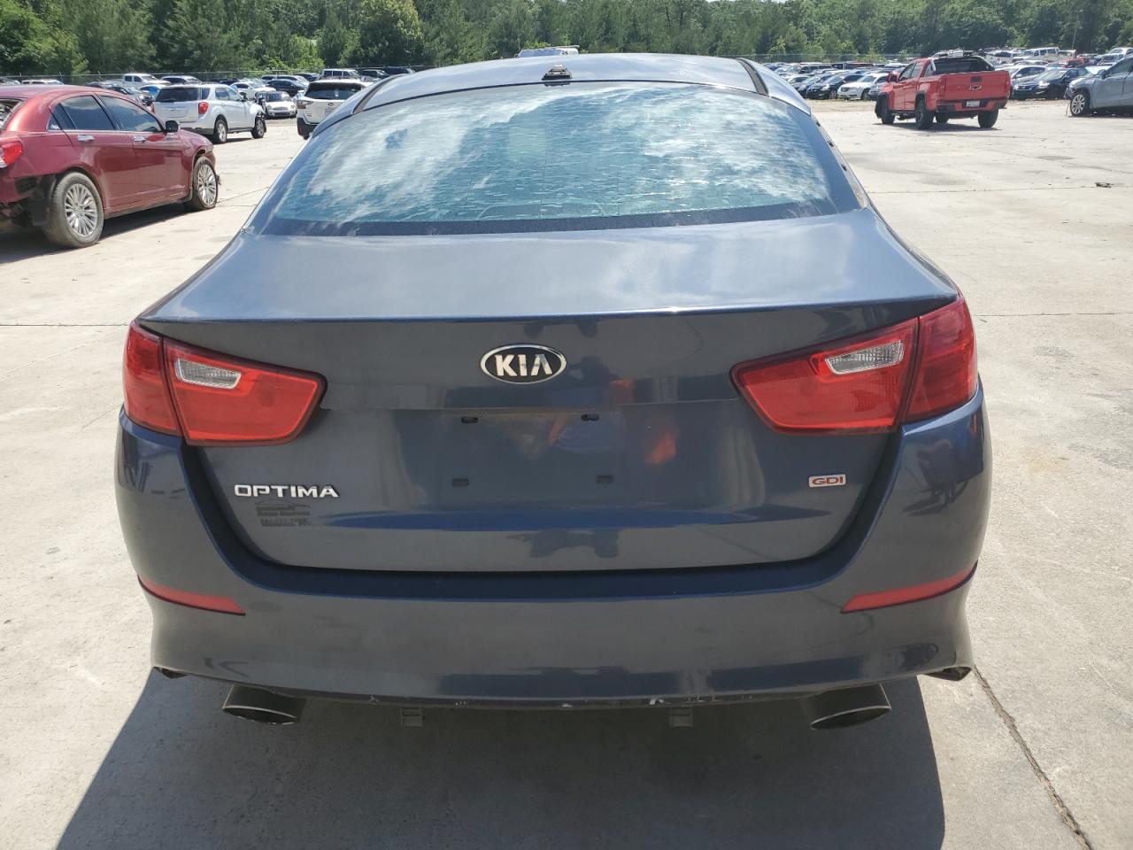 2015 KIA Optima VIN KNAGM4A79F5549047 Copart auction photo, front end / side damage thumbnail 6