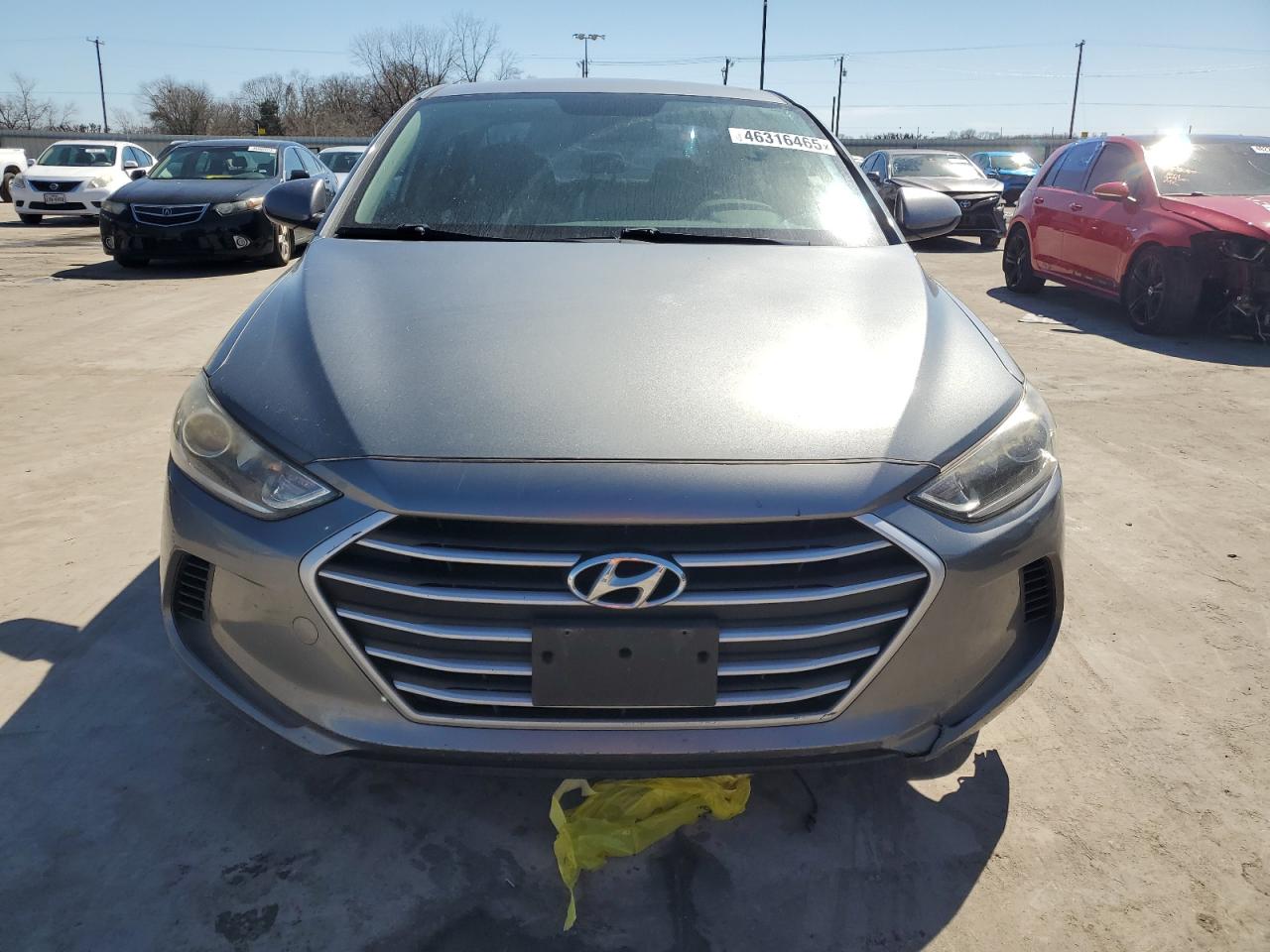 2017 Hyundai Elantra VIN KMHD84LF9HU402455 Copart auction photo, mechanical / hail damage thumbnail 5