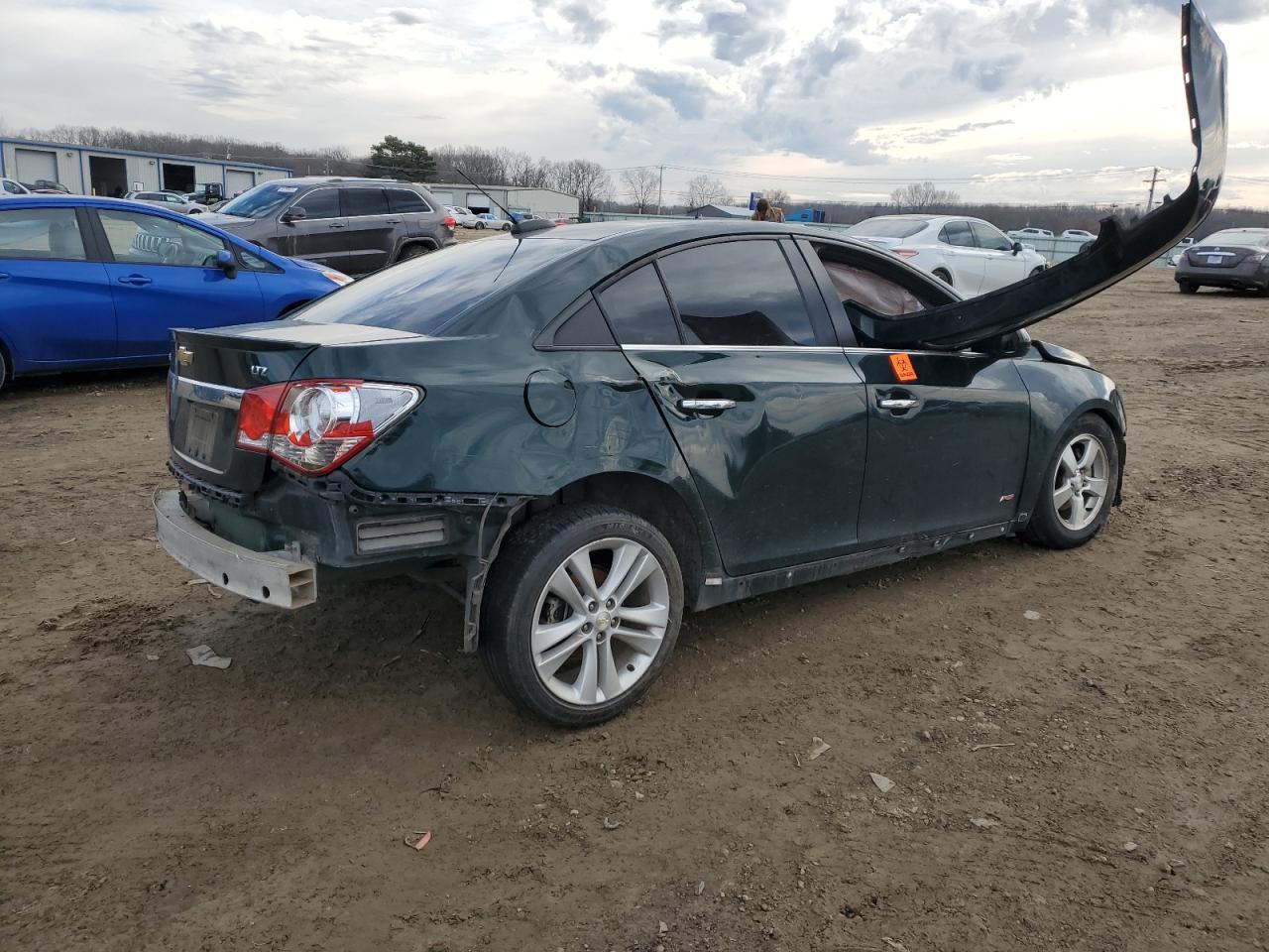 2015 Chevrolet Cruze VIN 1G1PG5SB6F7207524 Copart auction photo, front end / side damage thumbnail 3