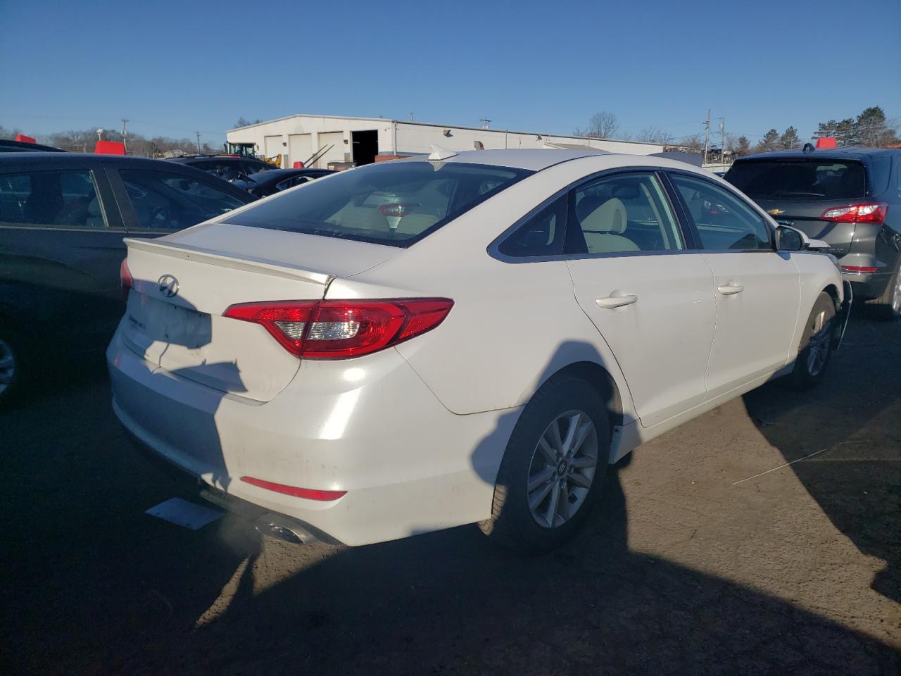 2015 Hyundai Sonata VIN 5NPE24AF8FH017215 Copart auction photo, front end damage thumbnail 3