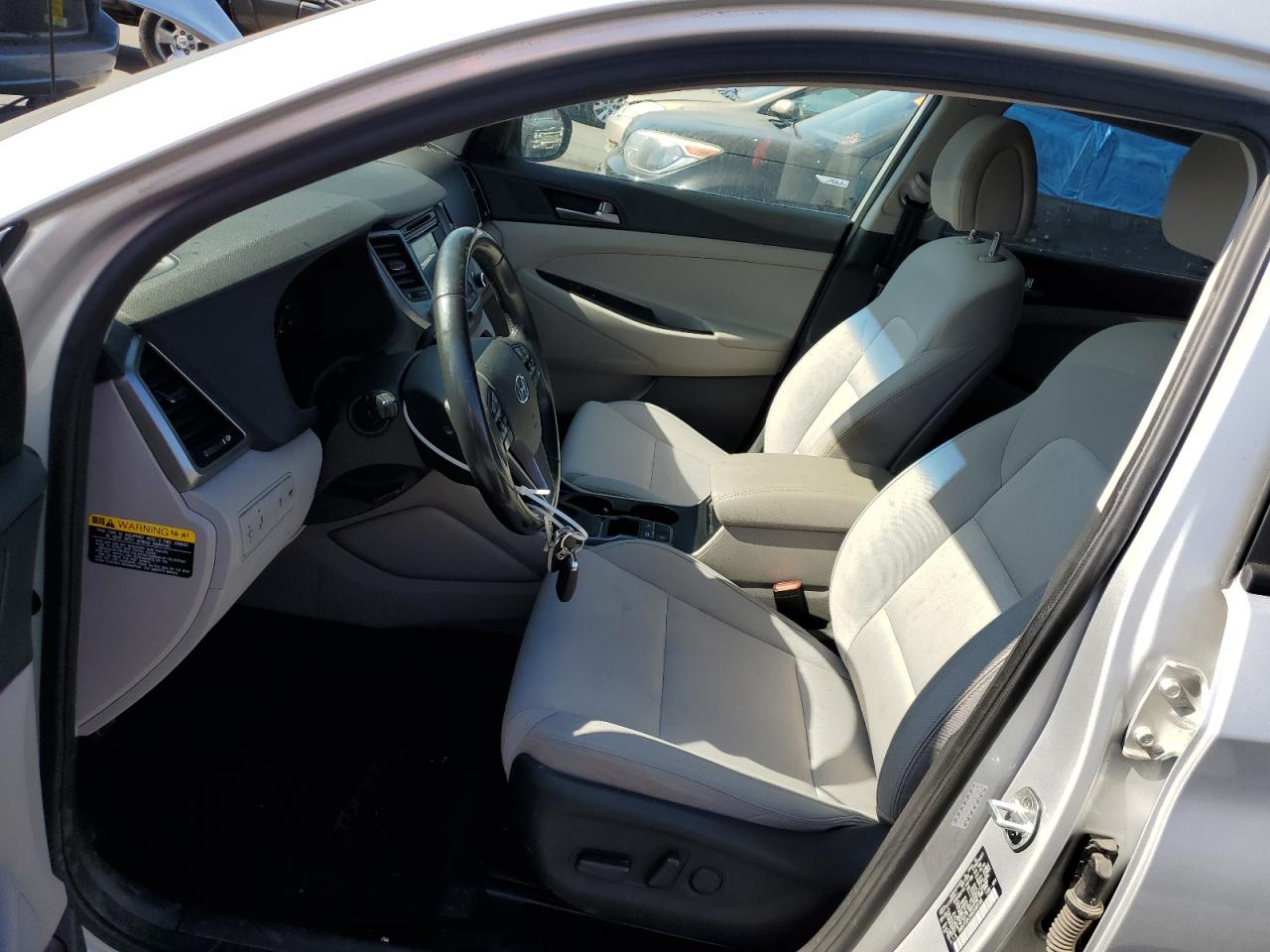2017 Hyundai Tucson VIN KM8J33A29HU580166 Copart auction photo, mechanical damage thumbnail 7