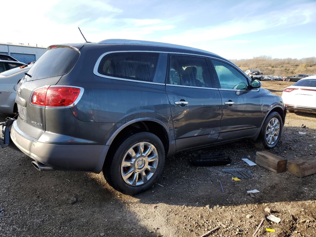 2012 Buick Enclave VIN 5GAKRCED1CJ359336 Copart auction photo, side / rear end damage thumbnail 3