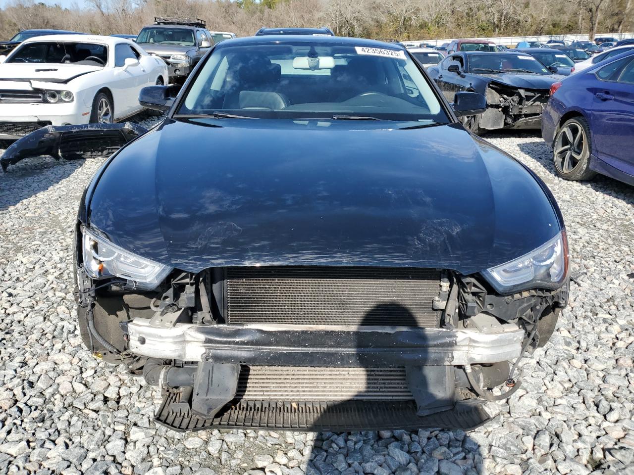 2014 Audi A5 VIN WAUCFAFRXEA024537 Copart auction photo, front end damage thumbnail 5