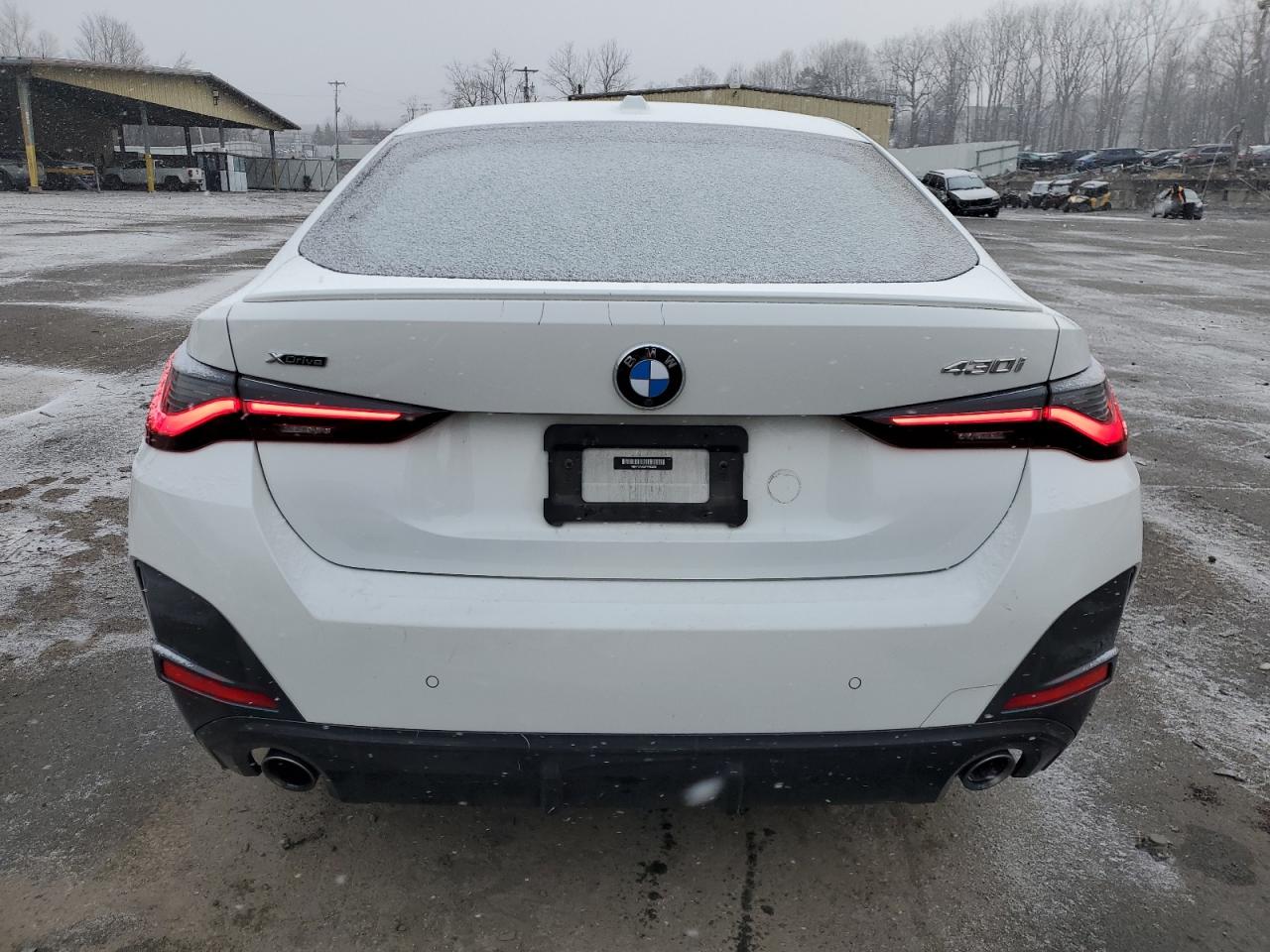 2023 BMW 4er VIN WBA73AV03PFP03200 Copart auction photo, front end / side damage thumbnail 6
