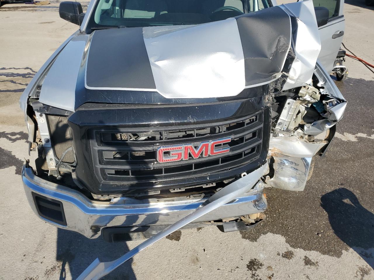 2014 GMC Sierra VIN 1GTR1TEC8EZ378742 Copart auction photo, front end / side damage thumbnail 12
