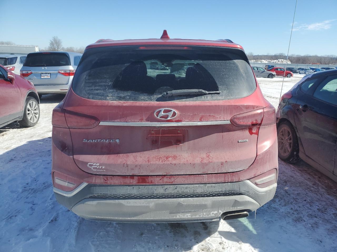 2020 Hyundai Santa Fe VIN 5NMS3CAD3LH221518 Copart auction photo, front end damage thumbnail 6