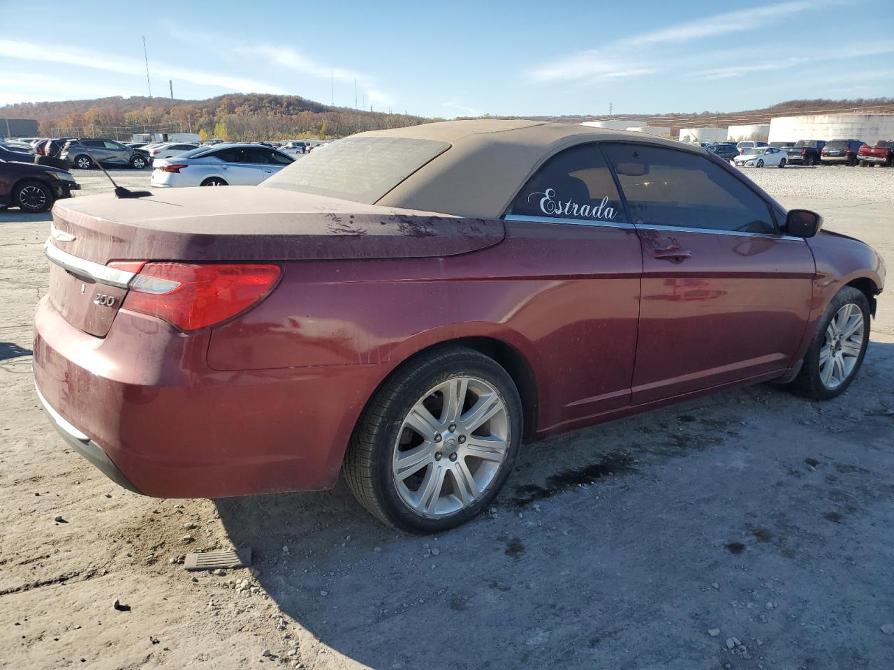 2012 Chrysler 200 VIN 1C3BCBEG0CN289149 Copart auction photo, front end / undercarriage damage thumbnail 3