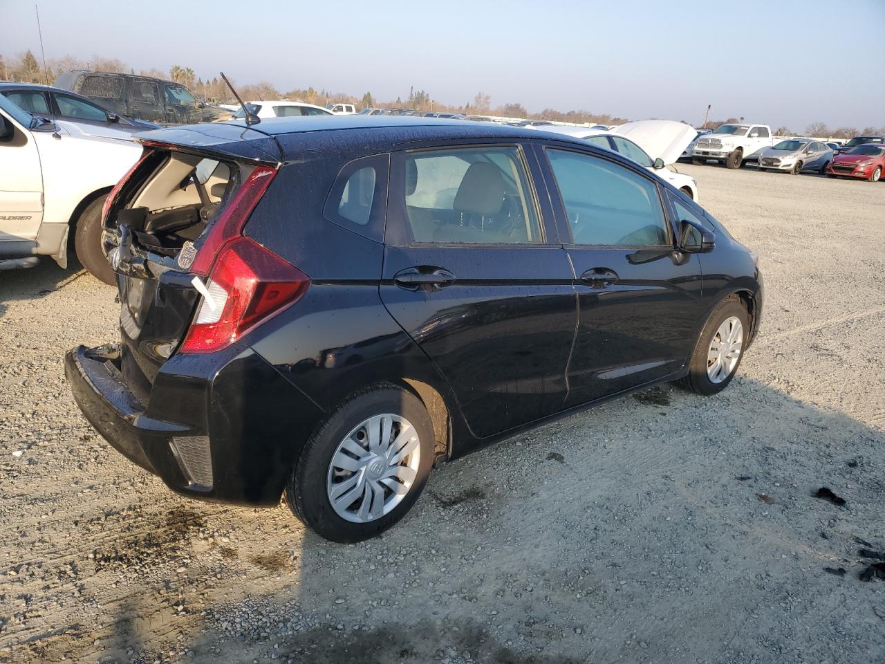 2017 Honda Fit VIN JHMGK5H59HS019683 Copart auction photo, rear end / side damage thumbnail 3