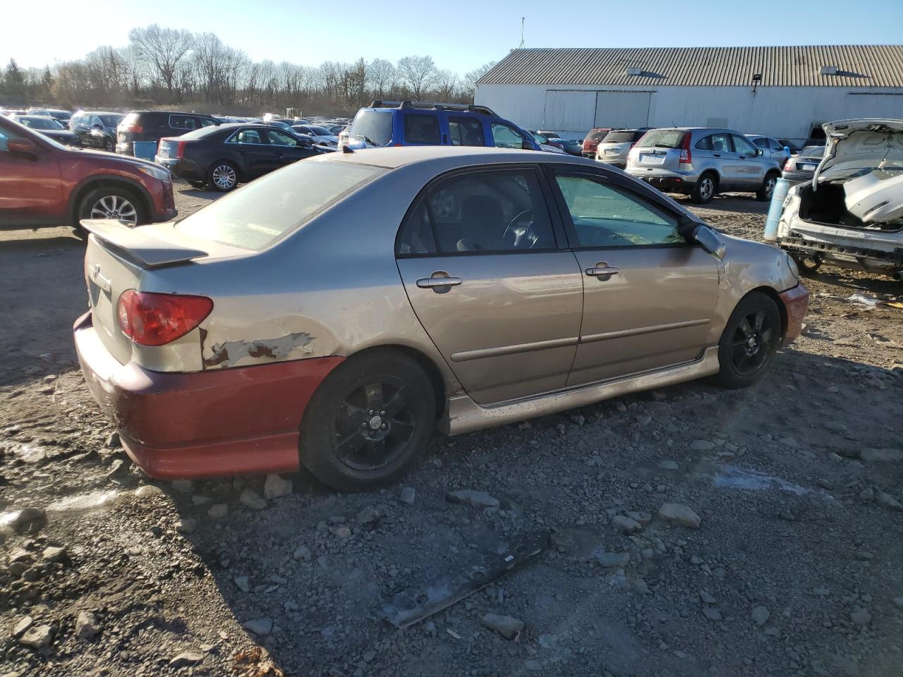 2008 Toyota Corolla VIN 2T1BR32E28C893363 Copart auction photo, front end / rear end damage thumbnail 3