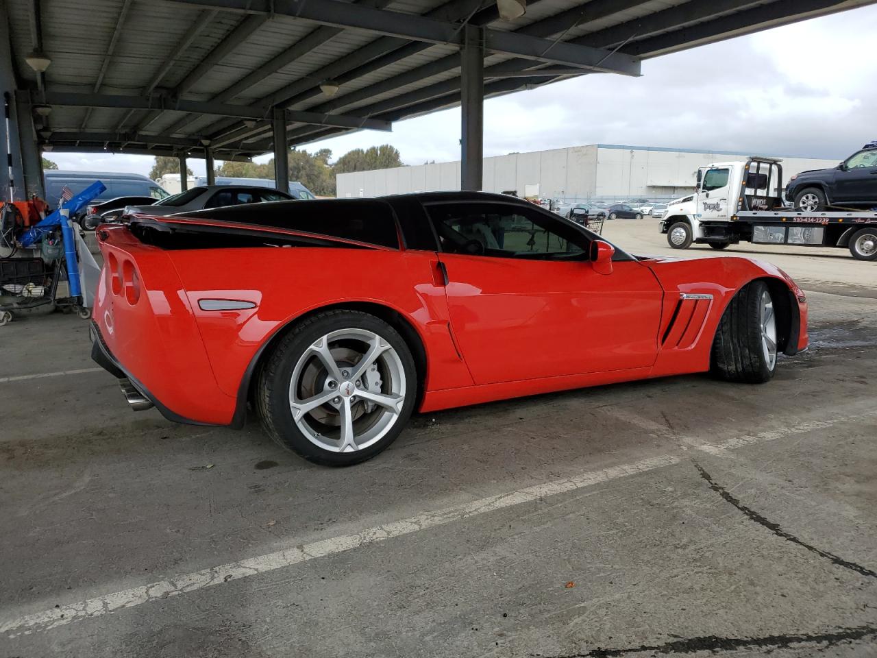 2010 Chevrolet Corvette VIN 1G1YR2DW4A5108802 Copart auction photo, side / rear end damage thumbnail 3