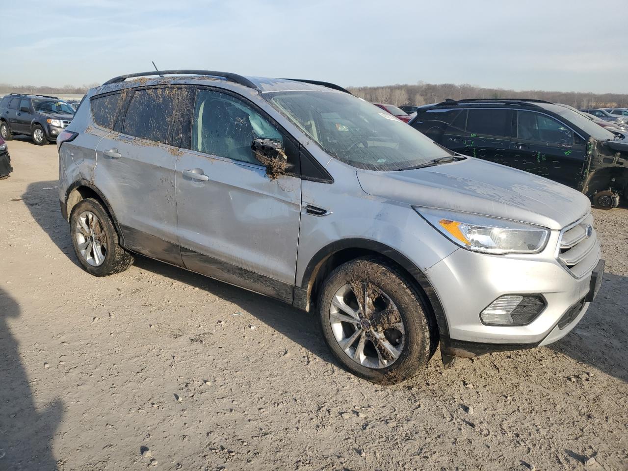 2018 Ford Escape VIN 1FMCU9GD5JUA64152 Copart auction photo, rollover damage thumbnail 4