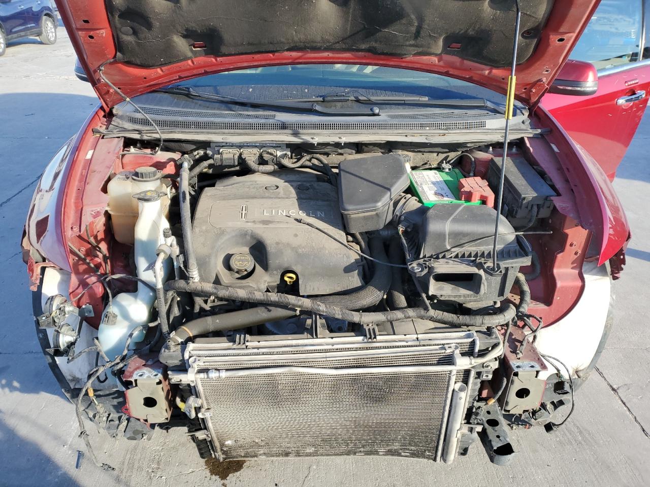 2015 Lincoln MKX VIN 2LMDJ6JKXFBL27255 Copart auction photo, front end damage thumbnail 12