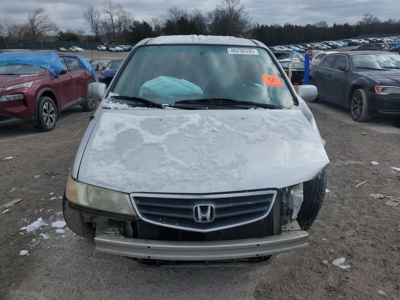 2002 Honda Odyssey VIN 5FNRL18962B056956 Copart auction photo, front end damage thumbnail 5