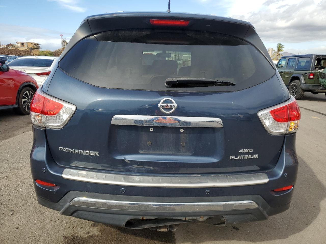 2015 Nissan Pathfinder VIN 5N1AR2MM3FC615082 Copart auction photo, rear end damage thumbnail 6