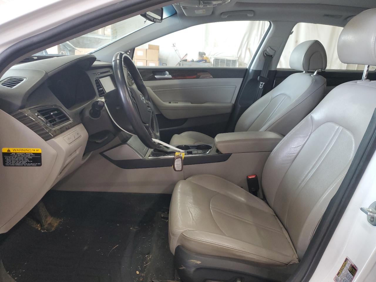 2015 Hyundai Sonata VIN 5NPE34AFXFH093158 Copart auction photo, front end / side damage thumbnail 7
