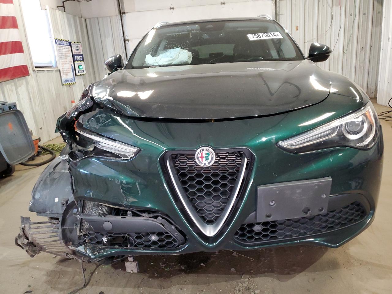 2020 Alfa Romeo Stelvio VIN ZASPAKBNXL7C89505 Copart auction photo, front end / side damage thumbnail 5