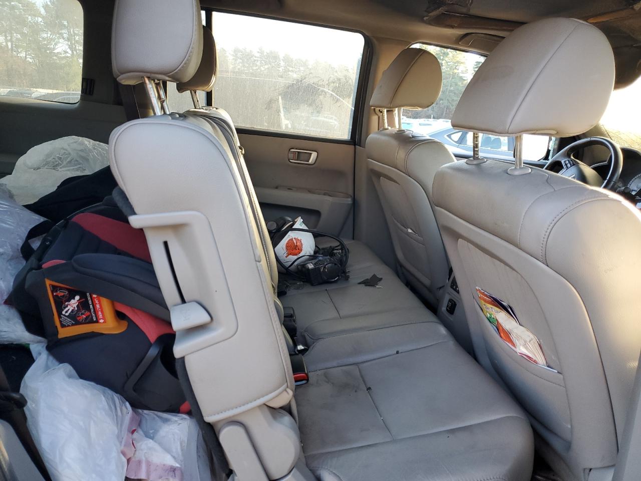 2012 Honda Pilot VIN 5FNYF4H53CB017583 Copart auction photo, burn - engine / burn - interior damage thumbnail 11