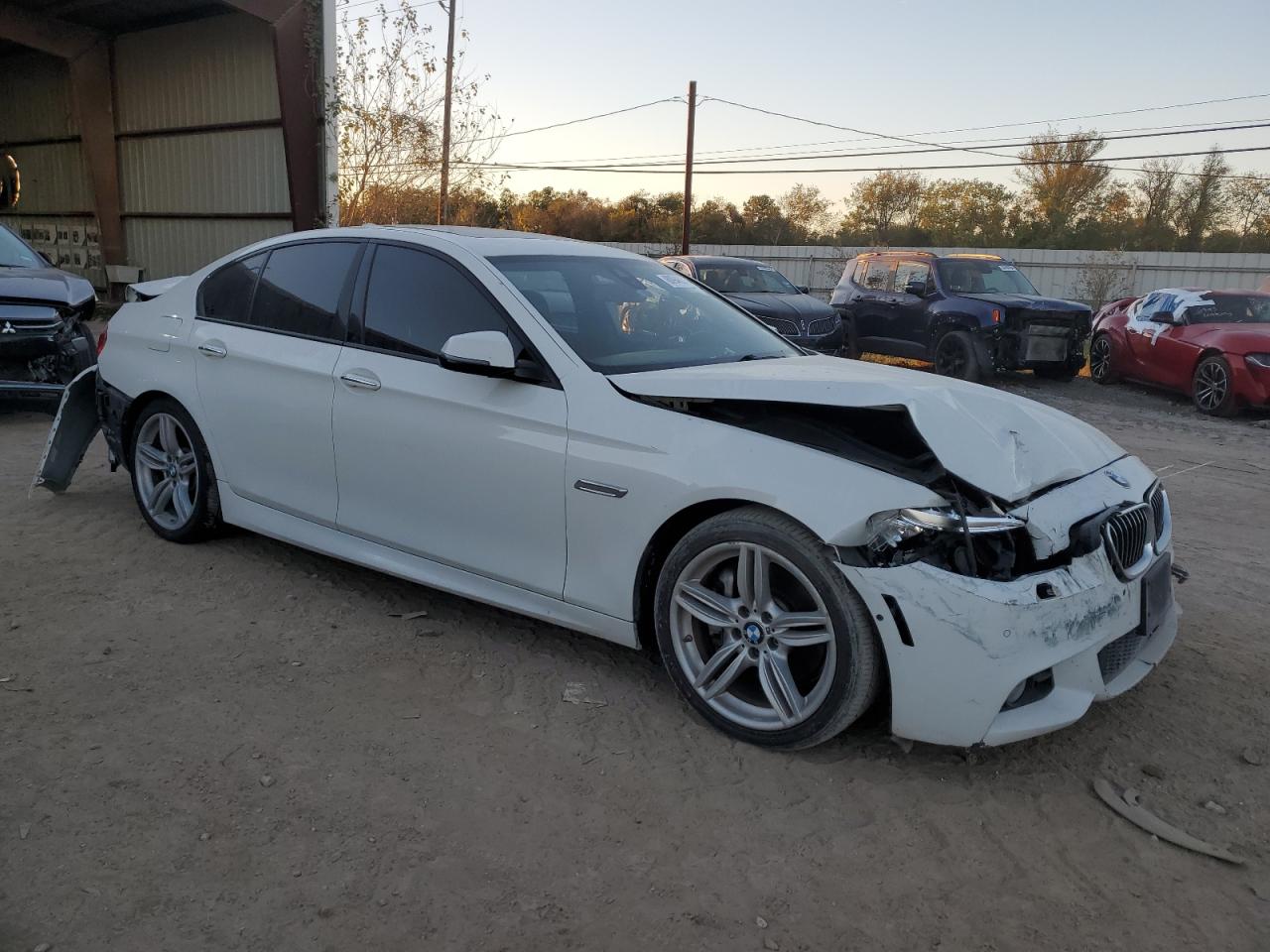 2014 BMW 5er VIN WBA5B1C50ED476212 Copart auction photo, rear end / front end damage thumbnail 4