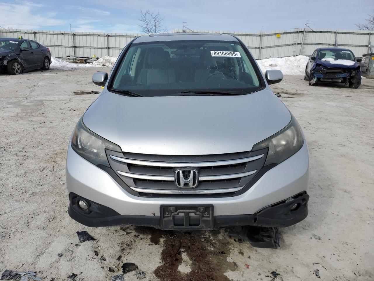 2013 Honda CR-V VIN 2HKRM4H50DH654315 Copart auction photo, side / front end damage thumbnail 5