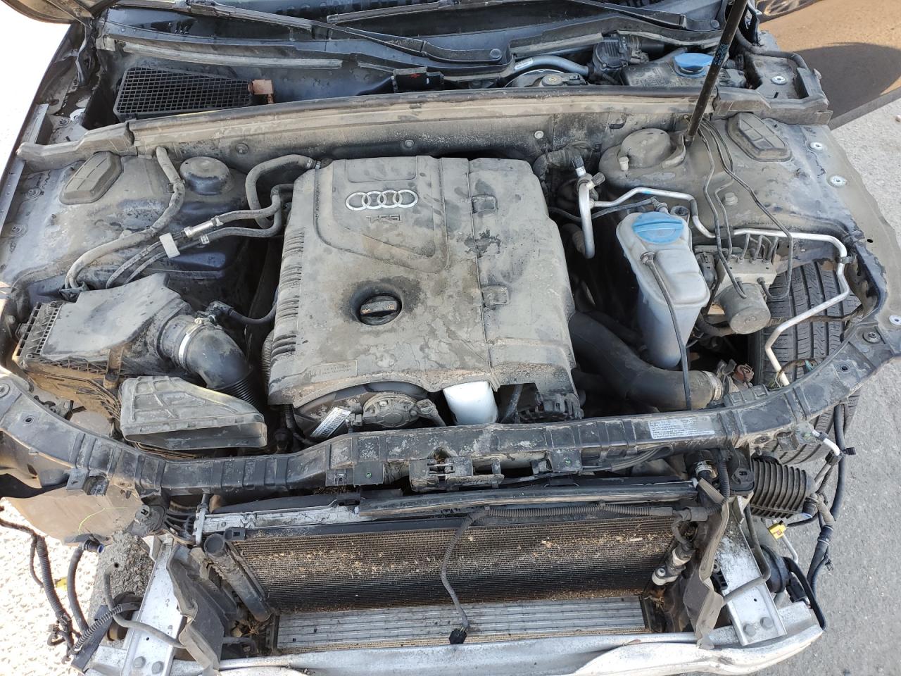 2014 Audi A4 VIN WAUFFAFL5EN000566 Copart auction photo, front end / undercarriage damage thumbnail 11