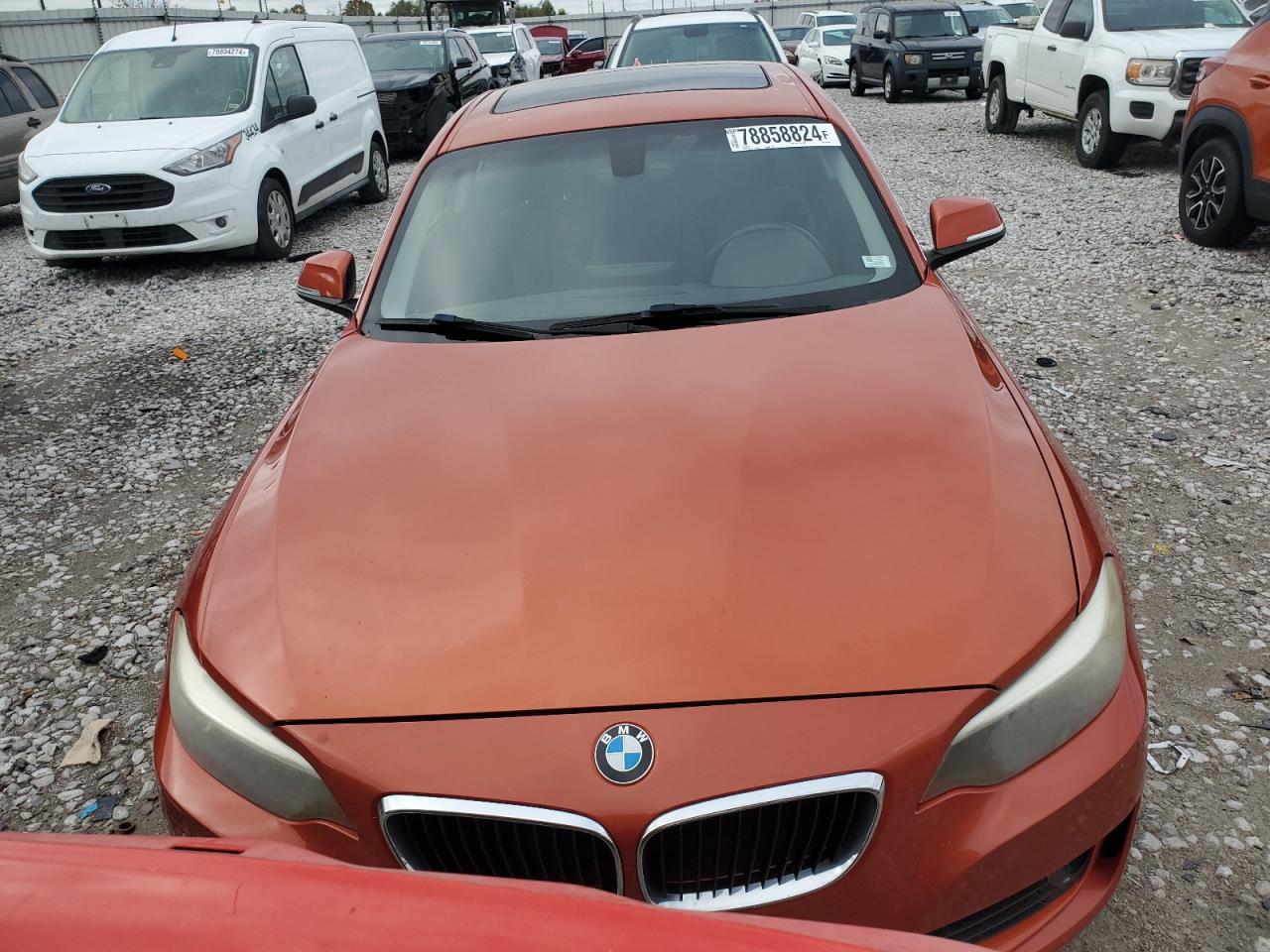 2015 BMW 2er VIN WBA1F7C5XFVX95442 Copart auction photo, all over damage thumbnail 5