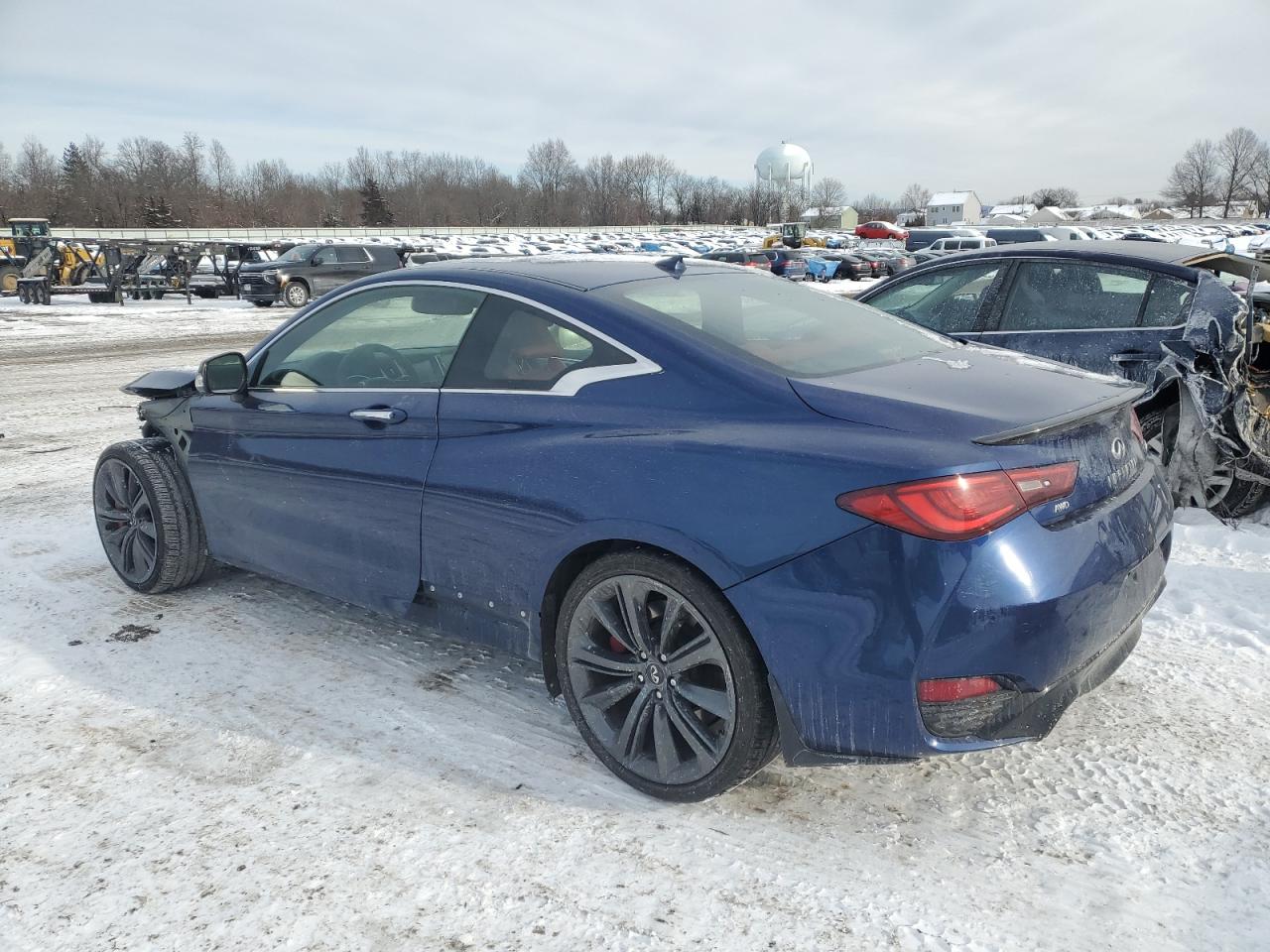 2019 Infiniti Q60 VIN JN1FV7EL5KM441077 Copart auction photo, front end damage thumbnail 2