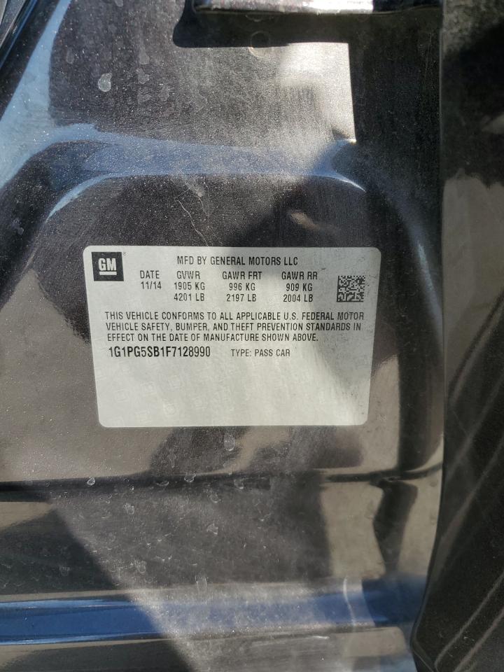 2015 Chevrolet Cruze VIN 1G1PG5SB1F7128990 Copart auction photo, front end damage thumbnail 12