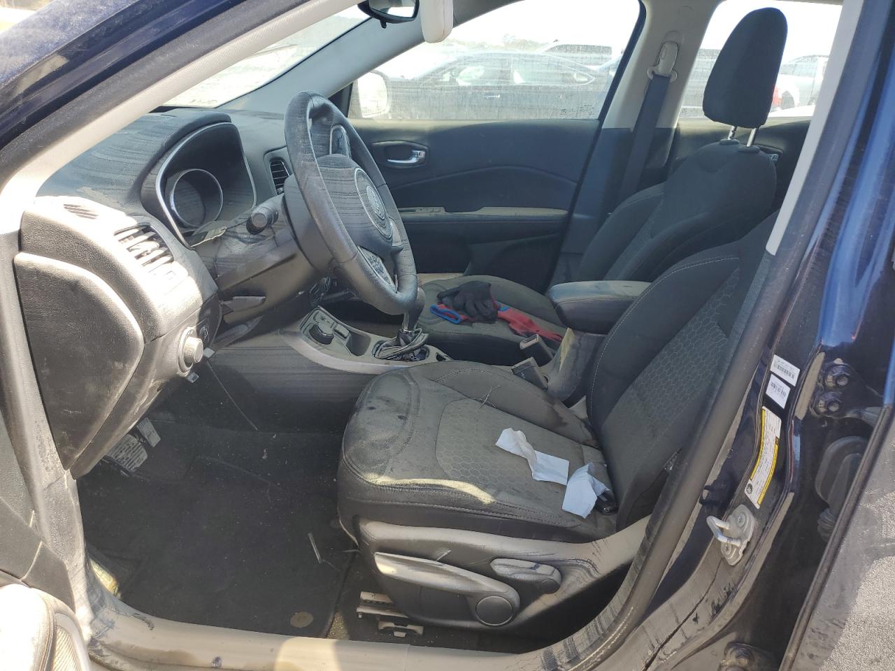 2020 Jeep Compass VIN 3C4NJDAB3LT212182 Copart auction photo, water/flood damage thumbnail 7