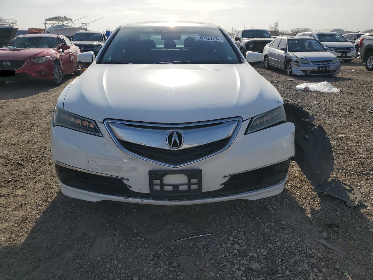 2015 Acura TLX VIN 19UUB1F54FA018932 Copart auction photo, front end / minor dent/scratches damage thumbnail 5
